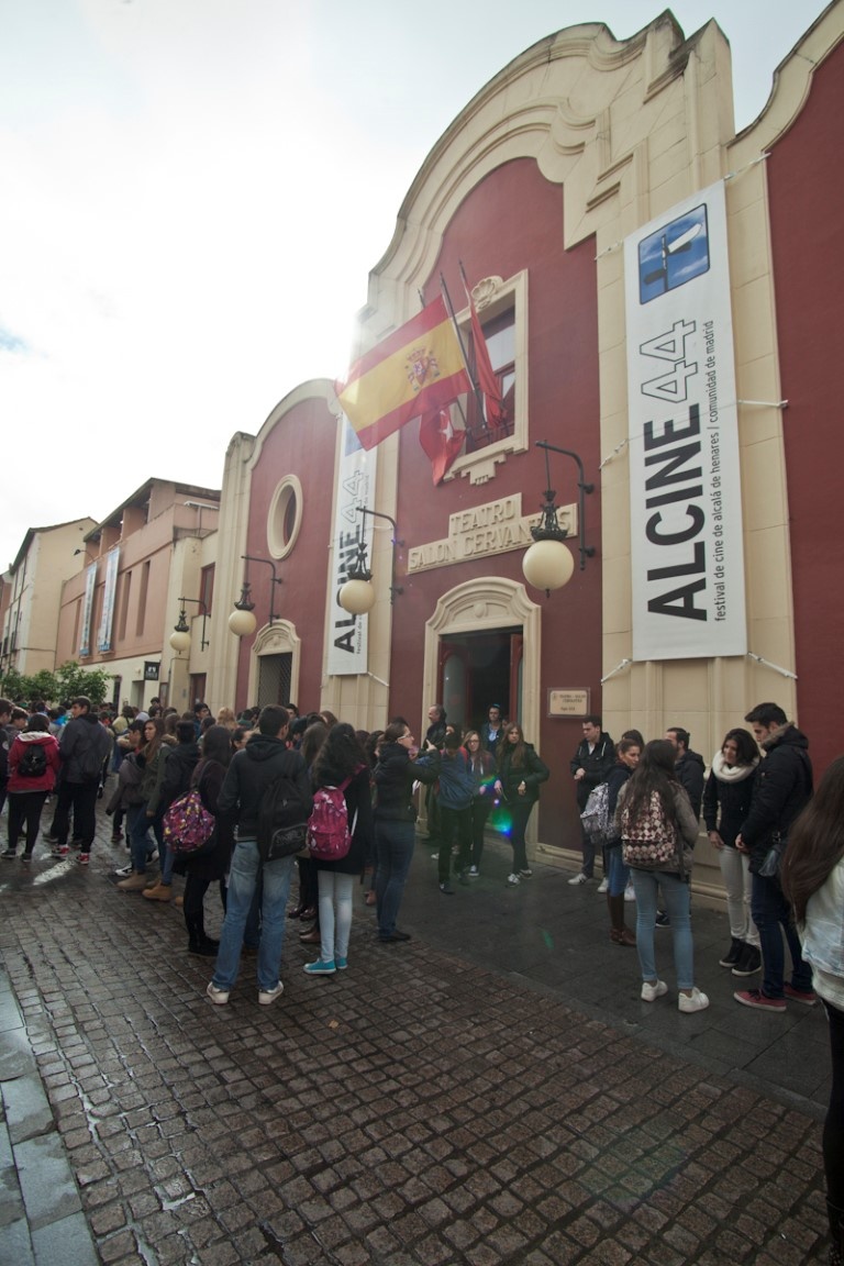 Teatro Salón Cervantes durante la proyección de Idiomas en Corto (Inglés)